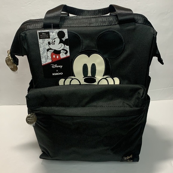 Disney Mickey Mouse 24 Can Backpack Igloo Cooler Black NWT main image 5